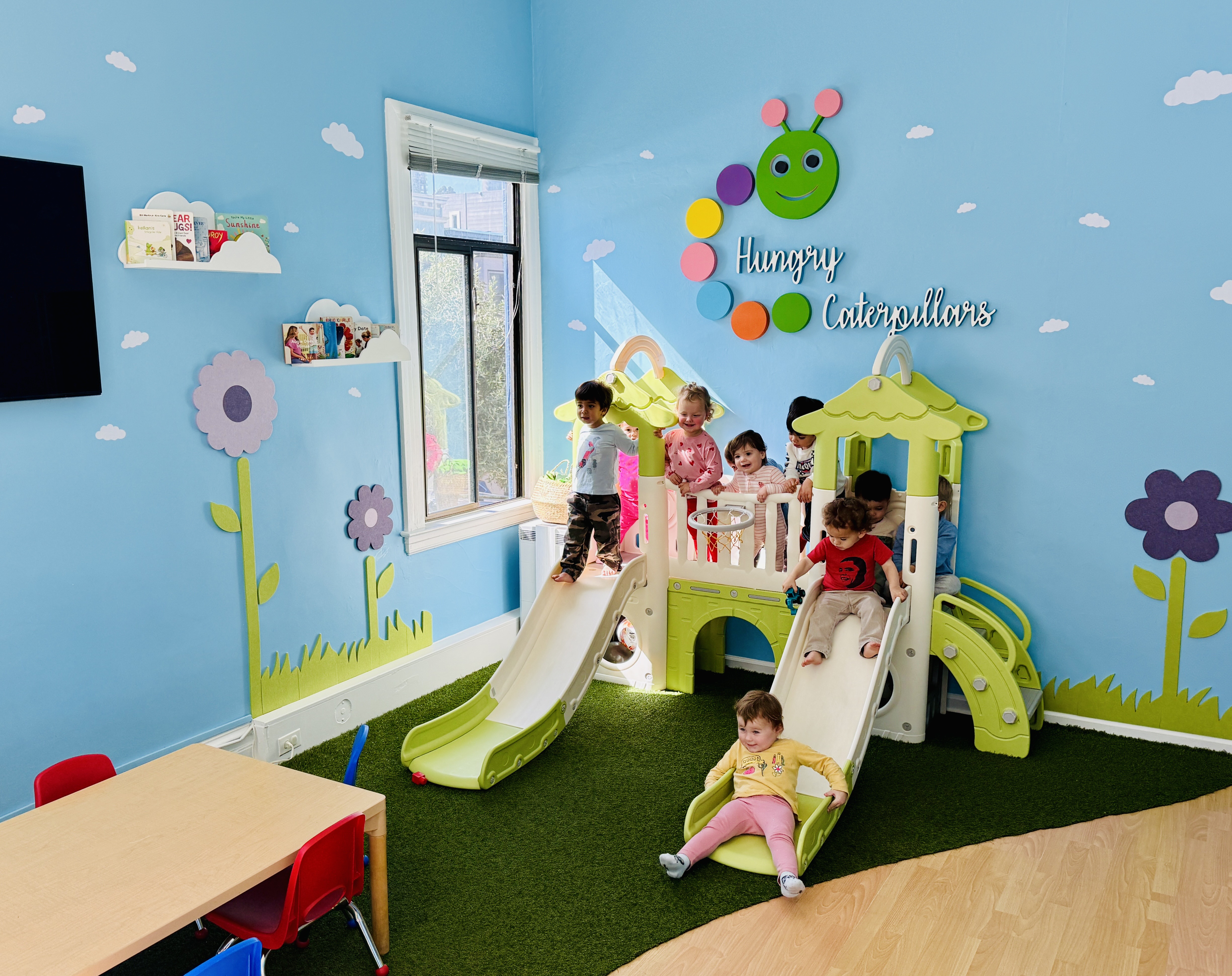 Toddlers at Washington Square Park in North Beach